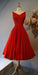 Red Dress Khloe Lace Homecoming Dresses A Line Dress CD1628