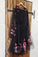 Cute Lola Black Tulle Round Neck Short homecoming Dress, With Homecoming Dresses Flower CD1984