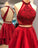 Serena Homecoming Dresses Two Piece Short Red With Backless CD2058