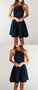 Cheap Comfortable Taylor Simple Homecoming Dresses , Short, Navy Blue CD223