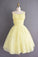 Homecoming Dresses Selah Chiffon Vintage Short Yellow CD22693