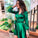 Sexy Green V Homecoming Dresses Maggie Satin Neck Wrap CD22820