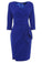 Royal Blue Satin Katharine Homecoming Dresses CD22877