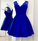 Charming Homecoming Dresses Royal Blue Cute homecoming Dress, Lace Cali Satin Short CD233
