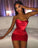 Stylish Sheath Strapless Homecoming Dresses Jayden Red Short CD23953