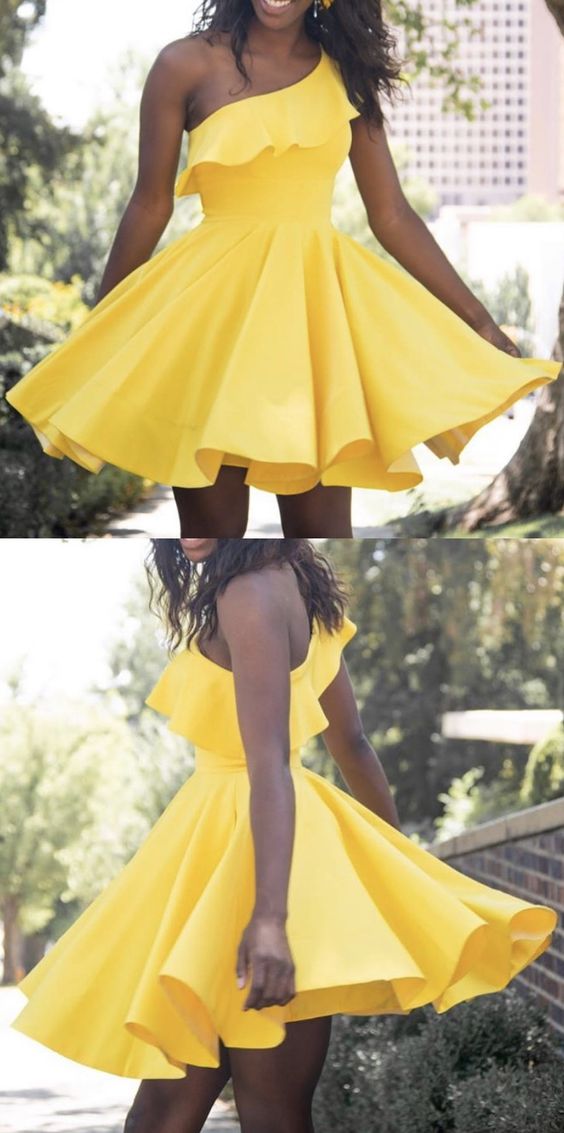 Yellow Lillie , Cute Homecoming Dresses CD2458