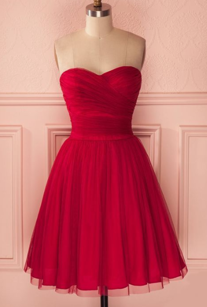 Red Braelyn Homecoming Dresses Sweetheart Ruches Short Fashion Sexy Party Dress Custom Made Evening Dress CD2715