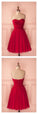 Red Braelyn Homecoming Dresses Sweetheart Ruches Short Fashion Sexy Party Dress Custom Made Evening Dress CD2715