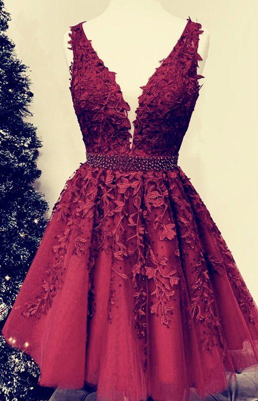 tulle homecoming dresses, Yaritza Homecoming Dresses burgundy homecoming dresses CD2725