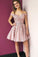2022 Short Off The Kimberly Homecoming Dresses Pink Shoulder Short Party Dresses CD2840