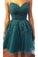Halter Homecoming Dresses Julissa Dark Green Short CD3317