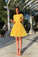 2022 A Line yellow Maribel homecoming dress Homecoming Dresses CD3471