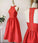 A-line Homecoming Dresses , High Erica Neck , Red CD3661