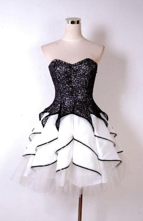 Hot Sale Absorbing Lace Homecoming Dresses Tess Black , Lace , Cute CD4064