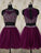 Two Piece Beading With Open Homecoming Dresses Nicky Back CD4746