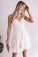 Homecoming Dresses Georgia A Line 2022 White Short Dress CD5643