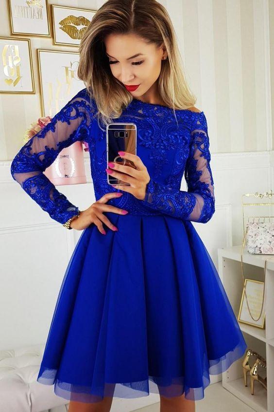 Homecoming Dresses Ana Royal Blue CD6908