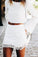Two Piece White , Chloe Homecoming Dresses Short CD7398