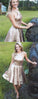 Janiah Homecoming Dresses Shiny Gold Sequin Halter Simple CD761
