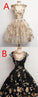 Short Black Dresses With Applique Round Appealing Homecoming Dresses Yadira CD829