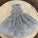 Libby Unique tulle short homecoming dress, blue lace homecoming Homecoming Dresses dress CD9072
