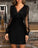 Black Long Homecoming Dresses Kaydence Sleeves Short CD9840
