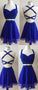 Joslyn Blue Dress, Cute , Homecoming Dresses Two Piece CD99