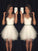 Reese A-Line/Princess Sleeveless Sweetheart Beading Homecoming Dresses Tulle Short/Mini Dresses