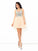 A-Line/Princess Jaylen Straps Rhinestone Sleeveless Short Homecoming Dresses Chiffon Cocktail Dresses